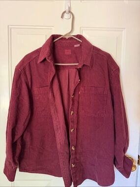 Levi's Corduroy Utility Jacket in Burgundy